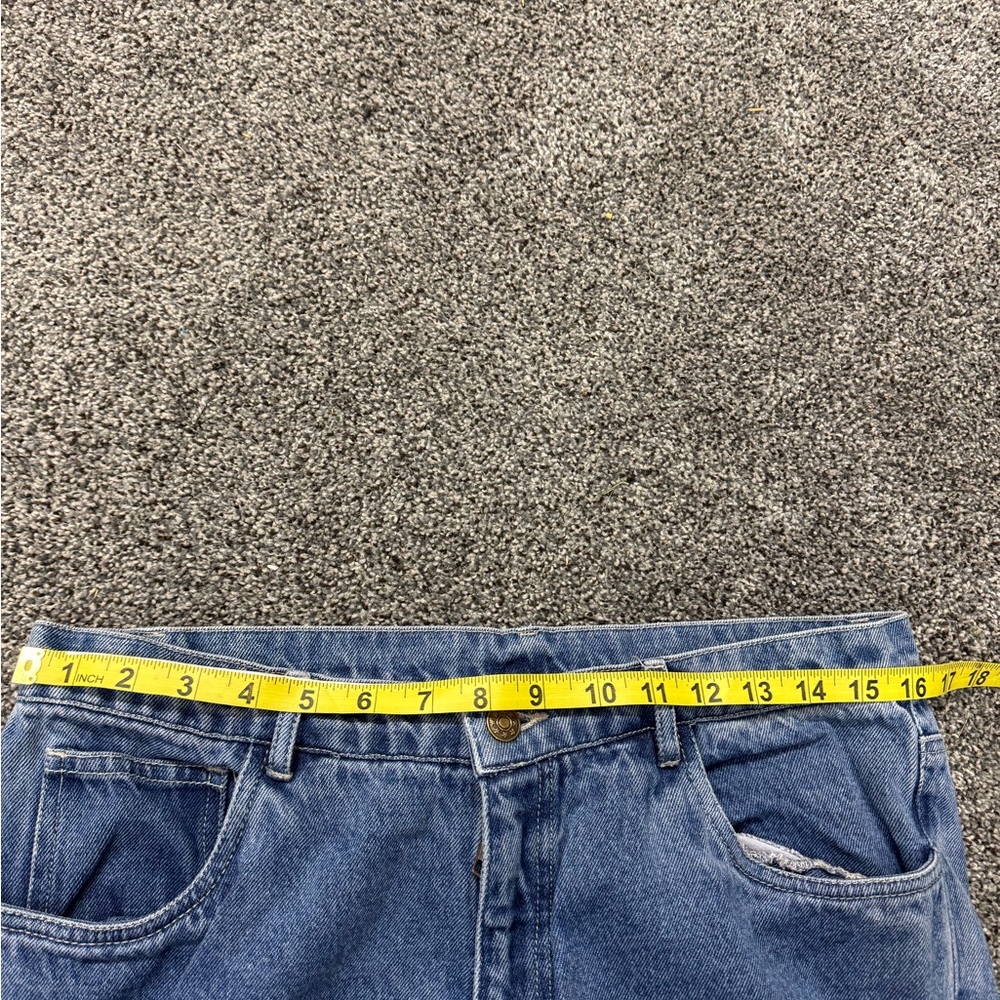 Spiegel Blue Straight Leg Jeans with Floral Embroidery - Picture 6 of 9